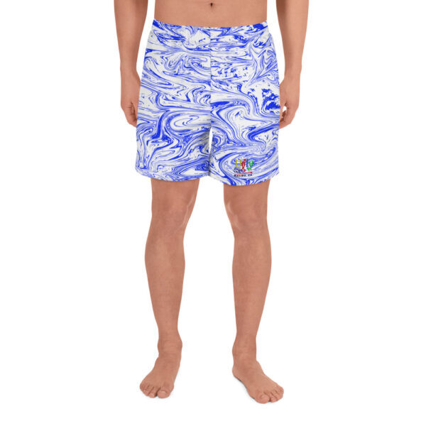 Ugly White/Blue Liquified Sport Shorts