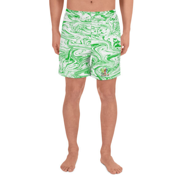 Ugly White/Green Liquified Sport Shorts