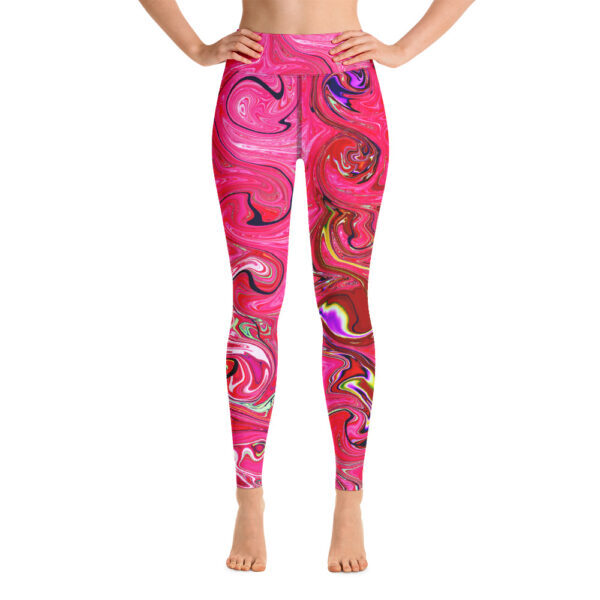 Ugly Hot Pink Liquified Yoga Leggings