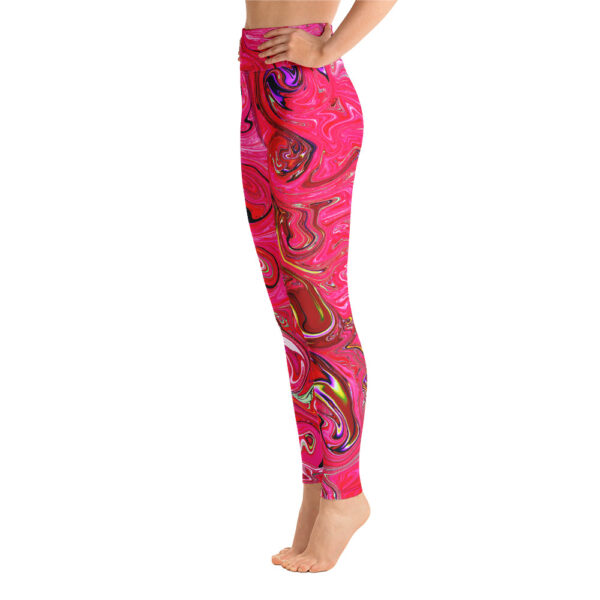 Ugly Hot Pink Liquified Yoga Leggings