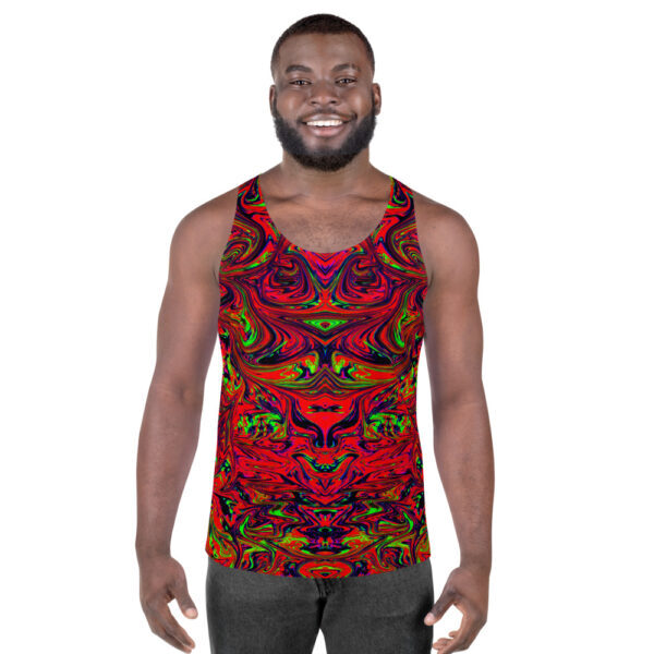 Ugly Red Liquified Tank Top
