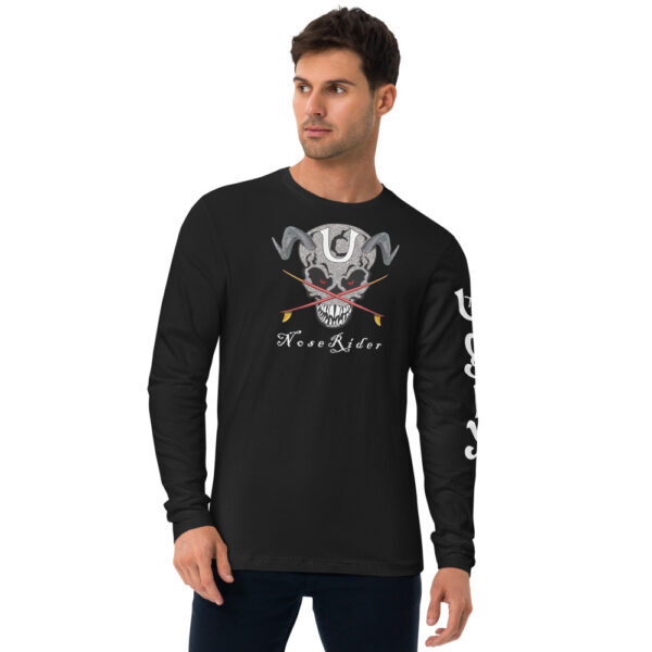 Ugly Skull Long Sleeve Fitted Crew