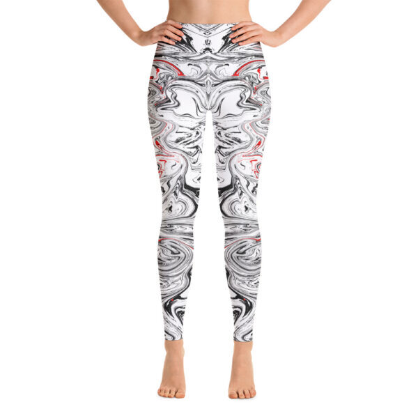 Ugly BW Red Liquified Yoga Leggings