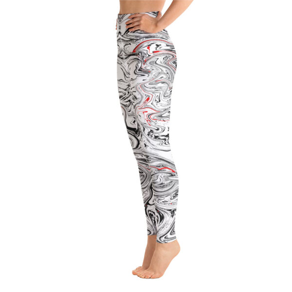 Ugly BW Red Liquified Yoga Leggings