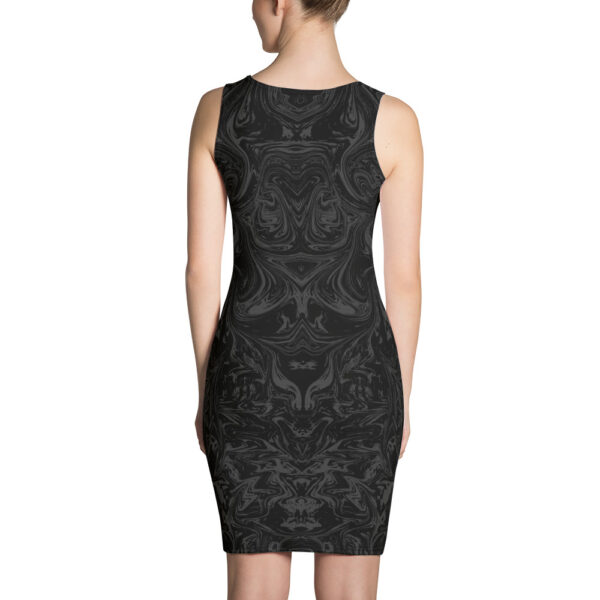 Ugly Black Liquified Fitted Dress