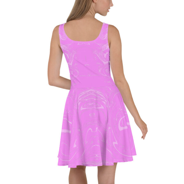 Ugly Pink Liquified Skater Dress