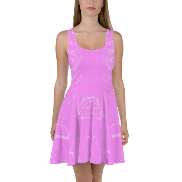Ugly Pink Liquified Skater Dress