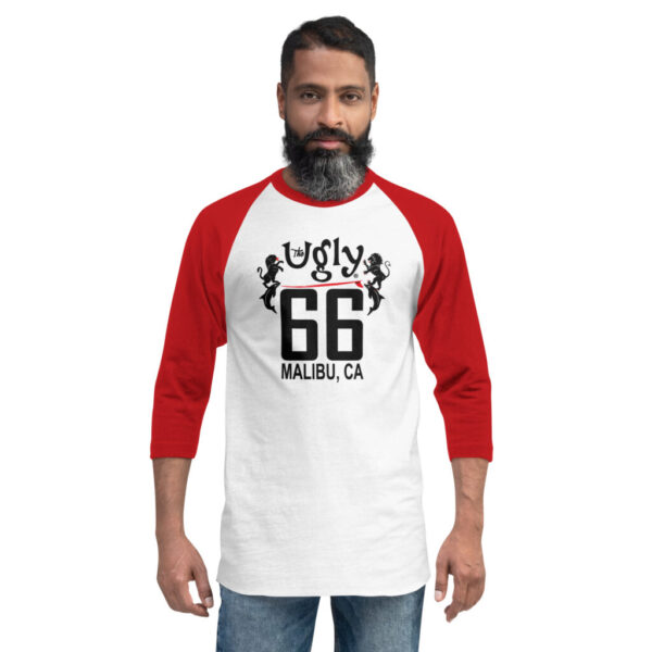 Ugly 66 white/Red raglan shirt