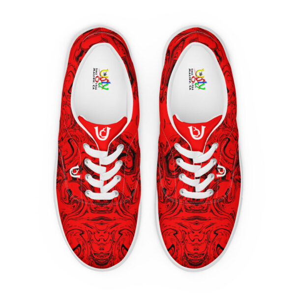 Ugly Red Red Liquified lace-up canvas shoes