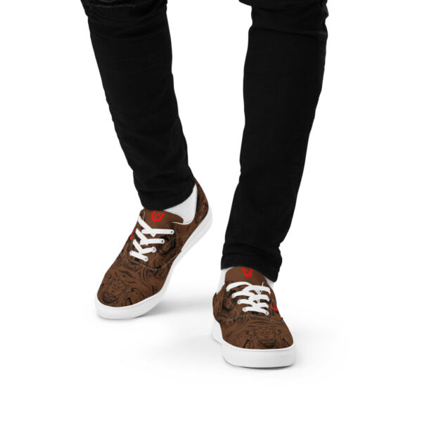Ugly Brown Liquified lace-up canvas shoes