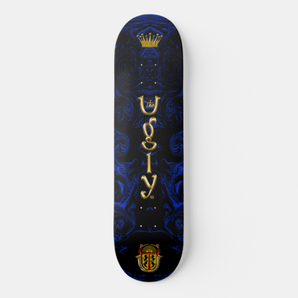 The Ugly Electric Blue/Black Liquified Skateboard
