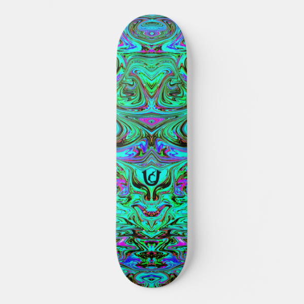 The Ugly Blue Liquified Skateboard
