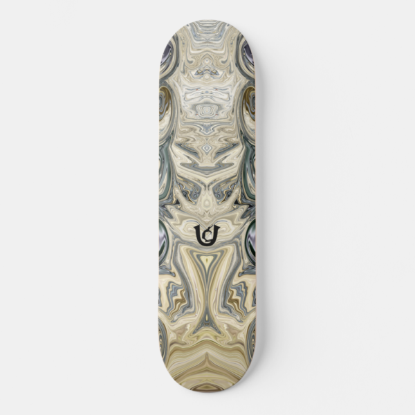 The Ugly Gray-Sand Liquified Skateboard