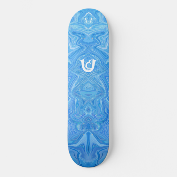 The Ugly Light Blue Liquified Skateboard