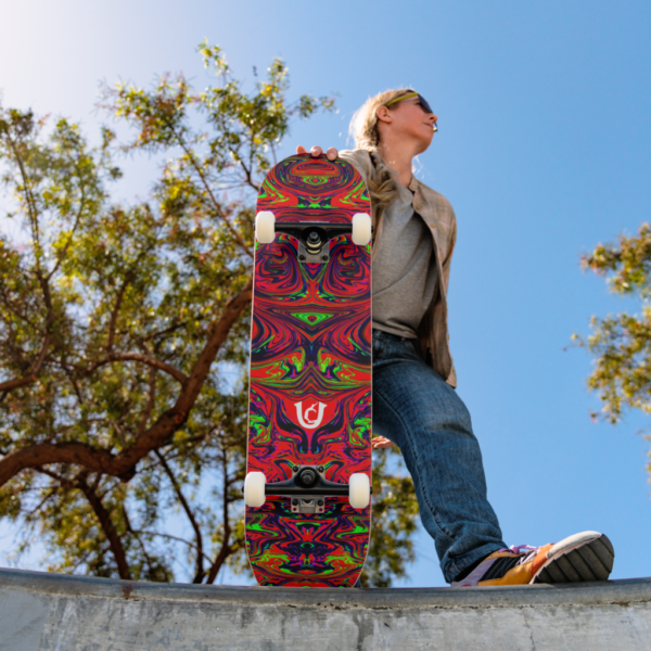 The Ugly Red Liquified Skateboard