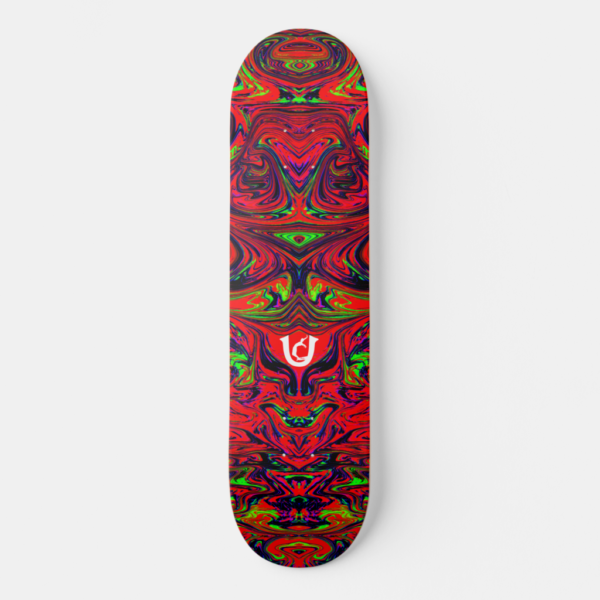 The Ugly Red Liquified Skateboard