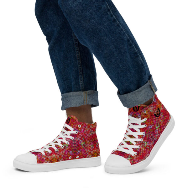 Ugly Red Fish Scales high top canvas shoes
