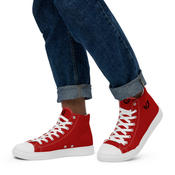 Ugly Red high top canvas shoes