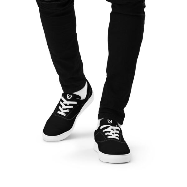 Ugly Black lace-up canvas shoes