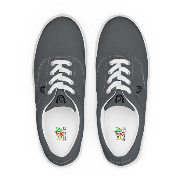 Ugly Gray lace-up canvas shoes