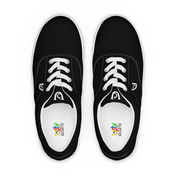 Ugly Black lace-up canvas shoes