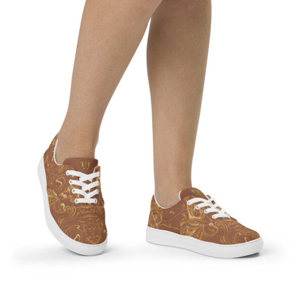 Ugly Mocha Liquified lace-up canvas shoes