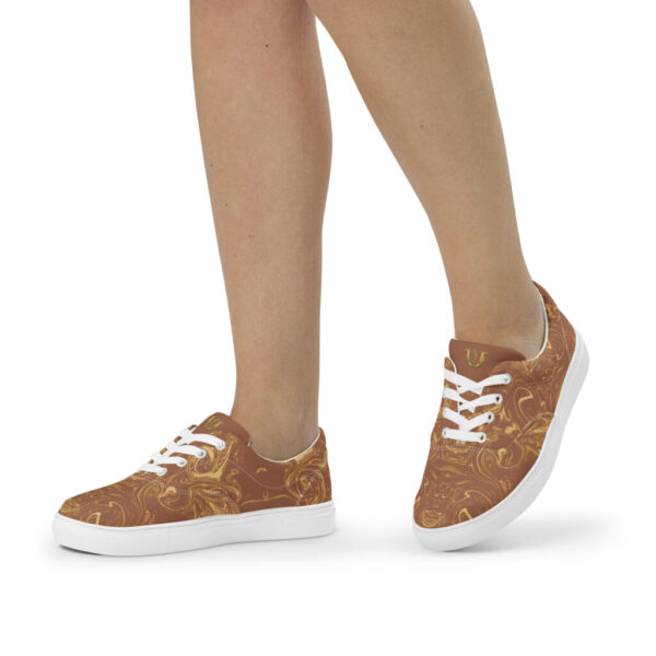 Ugly Mocha Liquified lace-up canvas shoes