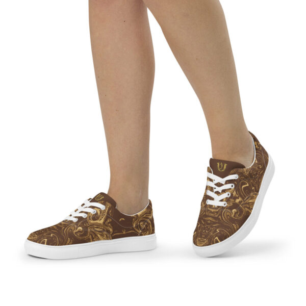 Ugly Brown Liquified lace-up canvas shoes