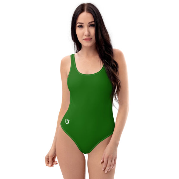 Ugly Green Royal Solid one-piece swimsuit