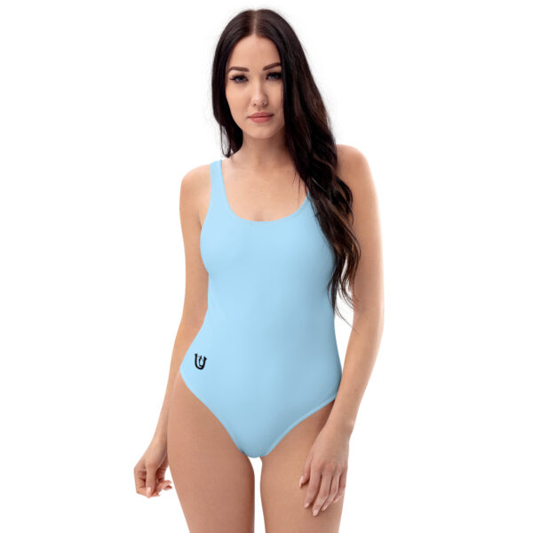 Ugly Blue Pastel Solid one-piece swimsuit