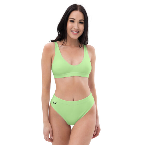Ugly Green Pastel high-waisted bikini