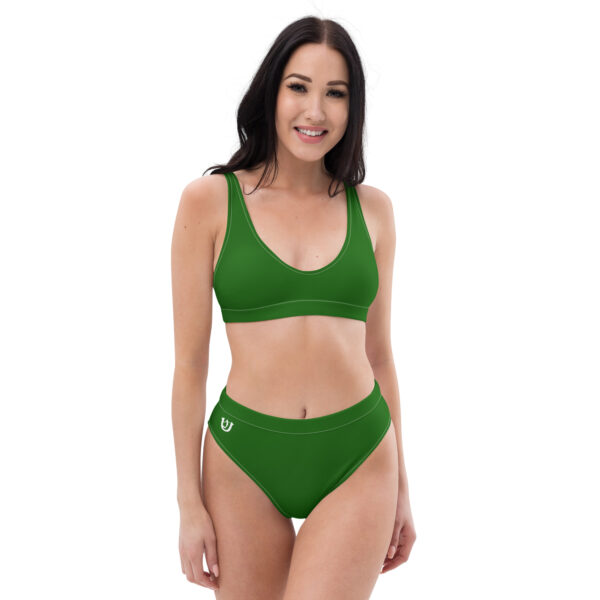 Ugly Green Royal high-waisted bikini